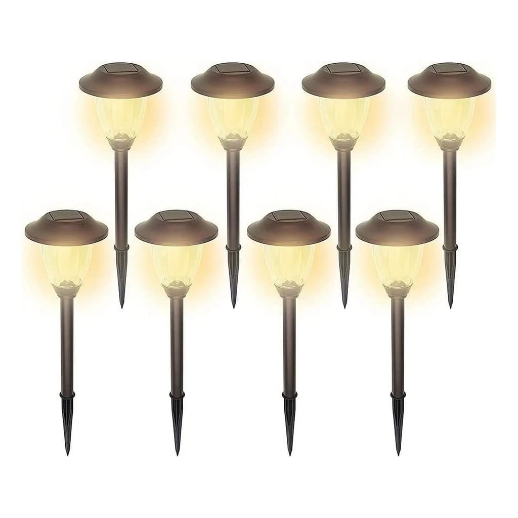 Solar Garden Lights, Set of Eight